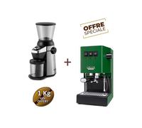 Offre spéciale CLASSIC E24 JUNGLE GREEN RI9481/17 et MD15 RI8123/01 - GAGGIA + 1 Kg de café moulu OFFERT