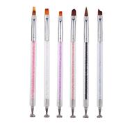 Offre Speciale Double Tête Nail Art Brosse Chat Oeil Tige Magnetique Fleur Pointe Pour Tous 3d Magique Chat Yeux Aimant Gel Vernis À Ongles Bricolage Liner