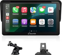 [Offres d'été - avec livraison le lendemain] Autoradio CARPURIDE, portable sans fil Carplay & Android Auto, radio tactile 7 pouces 1080P HD avec BT 5.0, prise en charge Mirror Link, support de tableau