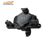 [Offres d'été - avec livraison le lendemain] Support de téléphone à réduction de vibration LOBOO PH02S | Antivol et utilisation à une main | Charge sans fil 15 W en option