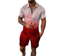 Offres du Jour Short de Costume à Manches Courtes 3D à séchage Rapide pour Hommes Beach Tropical Body Sports Shorts Suit Costume de Sport Sweats Capuche pour Hommes Taill Déstockage dans l'entrepôt