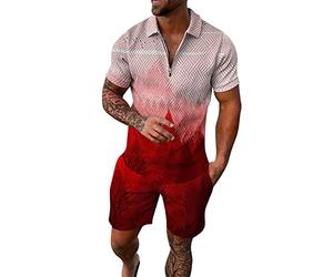 Offres du Jour Short de Costume à Manches Courtes 3D à séchage Rapide pour Hommes Beach Tropical Body Sports Shorts Suit Costume de Sport Sweats Capuche pour Hommes Taill Déstockage dans l'entrepôt
