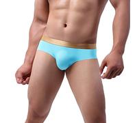 Offres éclair du jour Boule de glace à la mode renflement sous-vêtements confortables pour hommes Briefs respirants sous-vêtements pour hommes Slip Homme Avec Pochette Po Déstockage dans l'entrepôt