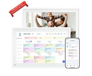 【Offres sélectionnées, disponibles tant que les stocks durent ! 】TABWEE P10 WIFI Calendrier numérique - Cadre photo numérique, tableau d'emploi du temps électronique 10,1 " pour famille et conférence,