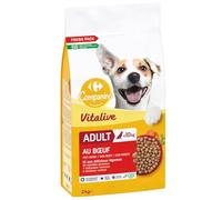 Offrez Une Alimentation complète et appétente à Votre Petit Chien avec COMPANINO, croquettes au bœuf et légumes pour Chien Adulte Moins de 10kg, Sachet refermable 2kg - Lot de 3