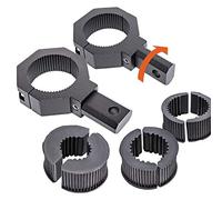 OffRoad ATV UTV Light Bar Supports Supports de fixation de barre de fixation [2,5 cm3,8 cm4,4 cm5,1 cm] [360 degrés] [2 x Taille de goujon] [aluminium] [2 unités] Barre de fixation pour barre de