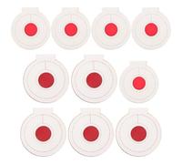 OFFSCH 10 Pièces Cible de Tir en Microfibre Blanche pour Entraînement Suspendu, Résistante à l'usure et Légère, Outil de Formation Précis pour Augmenter Le Taux de Réussite
