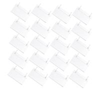 OFFSCH 100 Pièces Transparent Shelf Label Holders Wire Sign Clips For Retail Store Price Tags Supermarket Merchandise Display And Inventory Management
