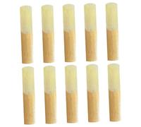 OFFSCH 10pcs Anches de Saxophone Alto en Bambou Force 2.5 Légères Son pour Musiciens Professionnels et Débutants