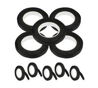 OFFSCH 10rouleaux Ruban Adhésif Décoratif Noir pour Scrapbooking Marquage et Décoration Créative de Planners et Journaux