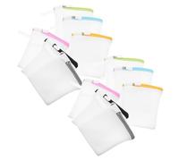 OFFSCH 12 Pièces Sacs de Lavage Maille Épaisse Enchevêtrement avec Boucle Suspendue Pochettes de Lavage Petites pour Ver Chaussettes et Sous Vêtements Polyvalent pour Main ou Nettoyage à