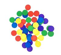 OFFSCH 150 pièces Disques Bois Colorés pour Calcul Mathématique Éducatif Bois pour Garçon Fille Bricolage et Apprentissage des Couleurs et Du Comptage