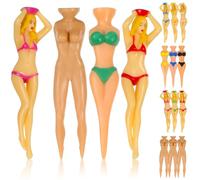 OFFSCH 16 Pièces Tees de Golf Femme Nue en Plastique, 3 Styles