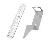 OFFSCH 1Ensemble Pluviomètre Acier Inoxydable Support Jauge de Pluie Précise pour Jardin Extérieur pour Surveiller Précipitations Votre Cour