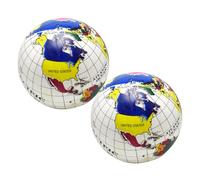 OFFSCH 2 pièces Ballon de Plage Gonflable Globe Terrestre de Plage Éducatif et pour Garçon Fille pour Jeux de et Piscine