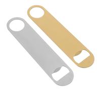 OFFSCH 2 Pièces Décapsuleurs Plats Inox Ouvre-bouteilles Acier Inoxydable Portable Outil Ergonomique pour Bière Bar Cuisine Fêtes et Extérieur