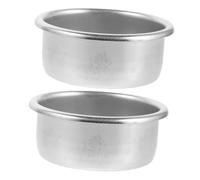 OFFSCH 2 Pièces Panier à Filtre Cafetière Passoire En Acier Inoxydable Filtre à Expresso Silver