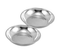 OFFSCH 2 pièces Plateau de Pesée Acier Inoxydable Robuste pour Balance Mécanique Accessoire Industriel Précis et Lot