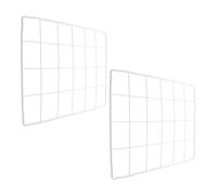 OFFSCH 2 Pièces Rangement Congélateur Grille Métallique Blanche Séparateur Organisateur Filaire Résistant Froid Étagère Ventilée pour Congélateur Coffre et Réfrigérateur