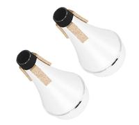 OFFSCH 2 Pièces Sourdine Trompette Abs Léger Bruit Mute Pratique Silencieux pour Entraînement à Domicile et Intérieur Accessoire Compatible Professionnels et Débutants