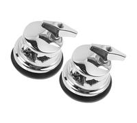 OFFSCH 2 Pièces Support de Jambe de Batterie Alliage Métallique Base Stable pour Batterie et Percussions Fixation pour Tom et Floor Tom Accessoires de Montage Robustes