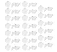 OFFSCH 20 Ensembles Lot de Sets de Équerres D'angle Structure Amovible en Acrylique Transparent Protection Invisible pour Coins de Bureau pour Vitrines et Meubles Modernes