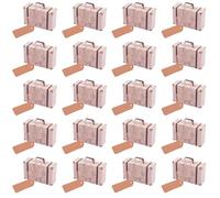 OFFSCH 20 pièces Boîte Cadeau Vintage Forme de Valise Lot de Boîte Papier Kraft pour Bonbons Mariage Coffret Élégant pour Petits Cadeaux et Friandises