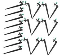 OFFSCH 20pièces Arroseur Buse Arrosage Goutteur pour Plantes Et Pelouses avec Débit Réglable Et Pulvérisation à Degrés Facile à Installer avec Piquet De Sol