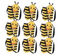 OFFSCH 25 Pièces Bee Party Favor Boxes Paper Honeycomb Treat Boxes With Handle For Bridal Shower Birthday Wedding Small Gift Packaging