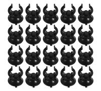 OFFSCH 25 Pièces Pince de Fixation Aquarium ABS Noire | Adhérence Forte, Installation Facile, Usage Polyvalent, Compatible Tuyau D'eau et Éclairage Immergé