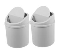 OFFSCH 2pièces Mini Poubelle Avec Couvercle Basculant Seau à Déchets Pour Bureau Et Chambre Petite Poubelle De Rangement Pour Papiers Et Copeaux