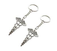 OFFSCH 2pièces Porte-clés Thème Serpent Et Ailes Porte-clés Distinctif Avec Chaîne Chaîne Accessoires Créatifs Pour
