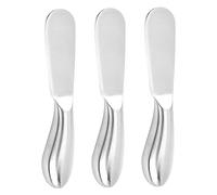 OFFSCH 3 Pièces Couteau à Fromage Coupe-beurre Manuel Écarteur De Couteau à Beurre Fromage à Tartiner Épandeur De Glaçage Coupe-fromage De Cuisine Raclette Silver Acier Inoxydable