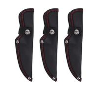 OFFSCH 3 Pièces Étui à Couteau Oxford avec Bouton-pression Protection Antidérapante pour Lames de Cuisine et Camping Manche