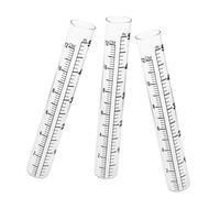 OFFSCH 3 Pièces Tube De Remplacement Jauge d'eau De Pluie Tube De Jauge d'eau Éprouvette De Mesure des Précipitations Pluviomètre Un Verre Transparent