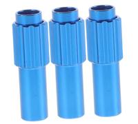OFFSCH 3 Pièces Vis de Réglage Fin en Alliage Aluminium Bleu | Ajustement Manuel Rapide du Câble, Compatible Vélos Pliants et Freins sur Jante, pour Cyclistes et Mécaniciens