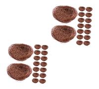 OFFSCH 32pièces Décorations Simulées De Nids Oiseaux pour Jardin Ornements De Photographie Et Décoration De Plateaux Accessoires De Table Mousse Naturelle