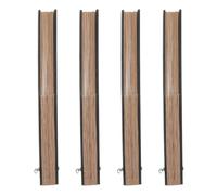 OFFSCH 4 Pièces Kit de Monture Éventail en Bois Léger et Pliable pour Création de Éventails Artisanaux, Cadre Facile à Assembler, pour Danse et Décoration Orientale Vintage