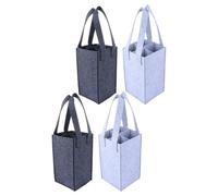 OFFSCH 4 Pièces Pochette Fourre-Tout pour Bouteilles De Vin Pochette De Transport De Vin pour Cadeaux Organisateur Portable pour Camping Pique- Fêtes