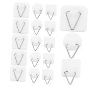 OFFSCH 45 pièces Crochets Muraux Adhésifs Invisibles pour Accrocher Cadres Photos Assiettes et Décorations Supports Robustes Sans Perçage pour Murs Solides