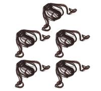 OFFSCH 5 Pièces Postiche à Frange Ondulée à Clipser pour Femmes, Fibre Haute Température, Style Naturel et Boucles Réalistes, pour Soirées et Coiffures Quotidiennes