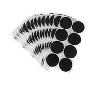 OFFSCH 50 Feuilles Stickers Ronds Noirs Autocollants Étiquettes Adhésives pour Bureau École et Événements Surface Écrivable et Forte Adhésion Lot de Points pour Organisation et Marquage