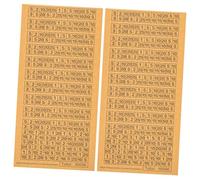 OFFSCH 50 pièces Stickers Numérotés pour Boîte à Économies Design Moderne Beige Épargne Autocollants Réutilisables pour Jarres à Monnaie Motivation Financière