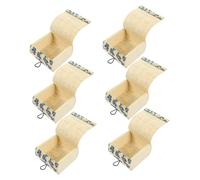 OFFSCH 6 Pièces Lot de Boîtes Miniatures Bambou avec Rideau Canne Coffres à Trésors Décoratifs pour Rangement de Bijoux et Souvenirs Compartiments Design et Naturel