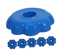OFFSCH 6 Pièces Manette de Vanne en Aluminium Bleu pour Bouteille de Gaz, Forme Arrondie, Contrôle Précis Fatigue du Poignet, Adaptée aux Réservoirs Lpg et Régulateurs