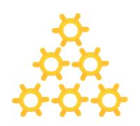 OFFSCH 6 Pièces Ouvre-bouteilles Rotatif Antidérapant Outil pour Bouchons Plastiques et Capsules Prise Ergonomique pour Bouteilles Eau Soda et Bocaux Compact et Portable