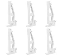 OFFSCH 6 Pièces Support de Gouttière Finition Lisse Bords sans Bavures en Pvc Blanc de Sécurité pour Gouttières et Canalisations Pluviales pour Réparation Cuisine