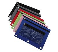 OFFSCH 6 Pièces Trousse Sacs Organisateurs De Voyage en Maille Pochettes Aux Lettres Portables Dossier Papier De Bureau Sacs De Rangement pour Les Voyages Porte-Documents A4 Tissu Oxford