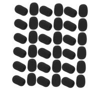 OFFSCH 60 Pièces Lot de Protections Mousse pour Mini Pare-vent Haute Densité de Bruit Protection pour Micros Lavalier et Casque Noir