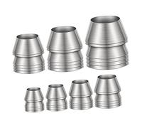 OFFSCH 7 pièces Lot de Coins Ronds Métal pour Renfort Manche de Marteau Renforts Stables et Faciles à Installer pour Charpentiers et Bâtisseurs